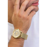 Buy Shop Guess Tailor Multifunction Gold Dial Gold Mesh Bracelet Watch for Men - GW0368G2 USA Online
