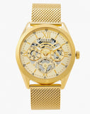 Buy Shop Guess Tailor Multifunction Gold Dial Gold Mesh Bracelet Watch for Men - GW0368G2 USA Online