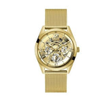 Buy Shop Guess Tailor Multifunction Gold Dial Gold Mesh Bracelet Watch for Men - GW0368G2 USA Online