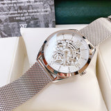 Buy Shop Guess Tailor Multifunction Silver Dial Silver Mesh Bracelet Watch for Men - GW0368G1 USA Online