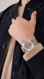 Buy Shop Guess Tailor Multifunction Silver Dial Silver Mesh Bracelet Watch for Men - GW0368G1 USA Online