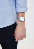 Buy Shop Guess Tailor Multifunction Silver Dial Silver Mesh Bracelet Watch for Men - GW0368G1 USA Online