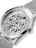 Buy Shop Guess Tailor Multifunction Silver Dial Silver Mesh Bracelet Watch for Men - GW0368G1 USA Online