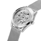 Buy Shop Guess Tailor Multifunction Silver Dial Silver Mesh Bracelet Watch for Men - GW0368G1 USA Online