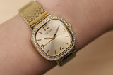 Buy Shop Guess Tapestry Diamonds Gold Dial Gold Mesh Bracelet Watch for Women - GW0354L2 USA Online