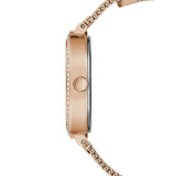Buy Shop Guess Tapestry Diamonds Rose Gold Dial Rose Gold Mesh Bracelet Watch for Women - GW0354L3 USA Online