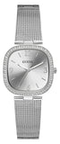 Buy Shop Guess Tapestry Diamonds Silver Dial Silver Mesh Bracelet Watch for Women - GW0354L1 USA Online