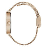 Buy Shop Guess Tapestry Diamonds Rose Gold Dial Rose Gold Mesh Bracelet Watch for Women - GW0354L3 USA Online
