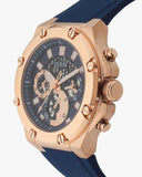 Buy Shop Guess Third Gear Analog Blue Dial Blue Rubber Strap Watch for Men - GW0334G3 USA Online