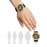 Buy Shop Guess Third Gear Multifunction Black Dial Black Rubber Strap Watch for Men - GW0334G2 USA Online