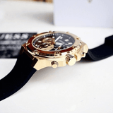 Buy Shop Guess Third Gear Multifunction Black Dial Black Rubber Strap Watch for Men - GW0334G2 USA Online
