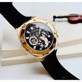Buy Shop Guess Third Gear Multifunction Black Dial Black Rubber Strap Watch for Men - GW0334G2 USA Online