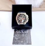 Buy Shop Guess Third Grear Multi Function Black Dial Black Rubber Strap Watch for Men- GW0334G1 USA Online