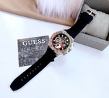 Buy Shop Guess Third Grear Multi Function Black Dial Black Rubber Strap Watch for Men- GW0334G1 USA Online