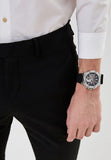 Buy Shop Guess Third Grear Multi Function Black Dial Black Rubber Strap Watch for Men- GW0334G1 USA Online