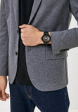 Buy Shop Guess Track Black Dial Black Steel Strap Watch for Men - GW0426G3 USA Online