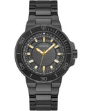 Buy Shop Guess Track Black Dial Black Steel Strap Watch for Men - GW0426G3 USA Online
