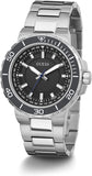 Buy Shop Guess Track Black Dial Silver Steel Strap Watch for Men - GW0426G1 USA Online