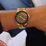 Buy Shop Guess Track Grey Dial Gold Steel Strap Watch for Men - GW0426G2 USA Online