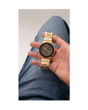 Buy Shop Guess Track Grey Dial Gold Steel Strap Watch for Men - GW0426G2 USA Online