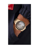 Buy Shop Guess Track Grey Dial Gold Steel Strap Watch for Men - GW0426G2 USA Online