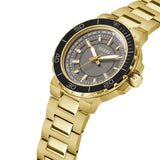 Buy Shop Guess Track Grey Dial Gold Steel Strap Watch for Men - GW0426G2 USA Online