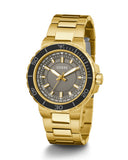 Buy Shop Guess Track Grey Dial Gold Steel Strap Watch for Men - GW0426G2 USA Online