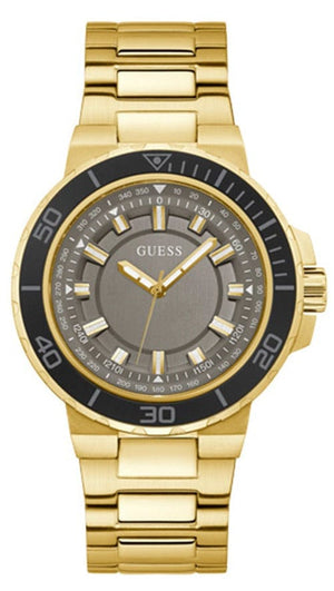 Buy Shop Guess Track Grey Dial Gold Steel Strap Watch for Men - GW0426G2 USA Online