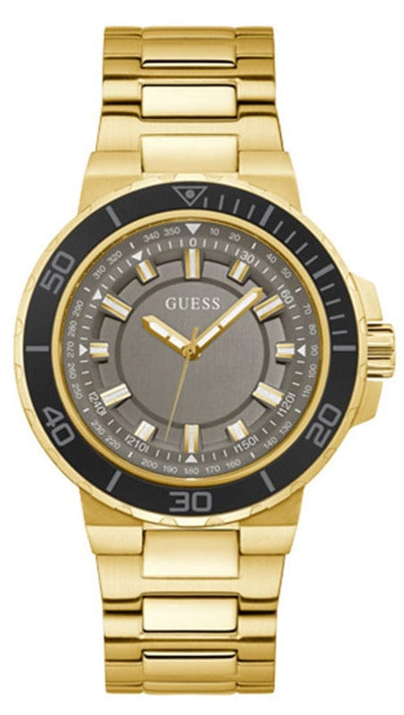Buy Shop Guess Track Grey Dial Gold Steel Strap Watch for Men - GW0426G2 USA Online