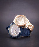 Buy Shop Guess Trade Blue Dial Blue Silicone Strap Watch for Men - W0967G2 USA Online