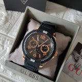 Buy Shop Guess Trade Blue Dial Blue Silicone Strap Watch for Men - W0967G2 USA Online