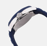 Buy Shop Guess Trade Blue Dial Blue Silicone Strap Watch for Men - W0967G2 USA Online