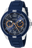 Buy Shop Guess Trade Blue Dial Blue Silicone Strap Watch for Men - W0967G2 USA Online