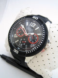 Buy Shop Guess Tread Black Dial Black Rubber Strap Watch for Men - W0967G1 USA Online