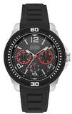 Buy Shop Guess Tread Black Dial Black Rubber Strap Watch for Men - W0967G1 USA Online