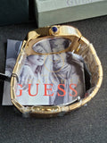 Buy Shop Guess Trend Analog Green Dial Gold Steel Strap Watch For Men - GW0624G2 USA Online