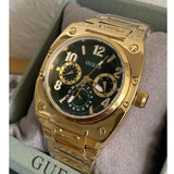 Buy Shop Guess Trend Analog Green Dial Gold Steel Strap Watch For Men - GW0624G2 USA Online