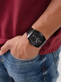 Buy Shop Guess Trend Black Dial Black Steel Strap Watch for Men - GW0387G3 USA Online