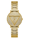 Buy Shop Guess Trend Diamonds Gold Dial Gold Steel Strap Watch for Women - GW0512L2 USA Online