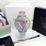 Buy Shop Guess Trend Diamonds Purple Dial Purple Steel Strap Watch for Women - GW0512L4 USA Online