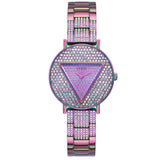 Buy Shop Guess Trend Diamonds Purple Dial Purple Steel Strap Watch for Women - GW0512L4 USA Online