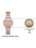 Buy Shop Guess Trend Diamonds Rose Gold Dial Rose Gold Steel Strap Watch for Women - GW0512L3 USA Online