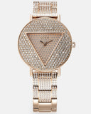 Buy Shop Guess Trend Diamonds Rose Gold Dial Rose Gold Steel Strap Watch for Women - GW0512L3 USA Online