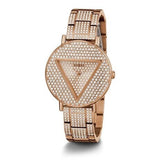 Buy Shop Guess Trend Diamonds Rose Gold Dial Rose Gold Steel Strap Watch for Women - GW0512L3 USA Online