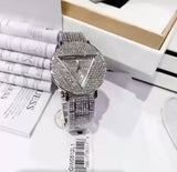 Buy Shop Guess Trend Diamonds Silver Dial Silver Steel Strap Watch for Women - GW0512L1 USA Online