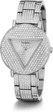 Buy Shop Guess Trend Diamonds Silver Dial Silver Steel Strap Watch for Women - GW0512L1 USA Online