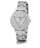 Buy Shop Guess Trend Diamonds Silver Dial Silver Steel Strap Watch for Women - GW0512L1 USA Online