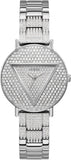 Buy Shop Guess Trend Diamonds Silver Dial Silver Steel Strap Watch for Women - GW0512L1 USA Online
