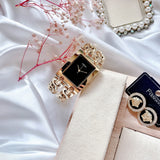 Buy Shop Guess Trend Multi Chain Black Dial Gold Steel Strap Watch for Women - U1117L5 USA Online