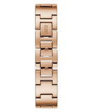 Buy Shop Guess Tri Glitz Quartz Diamonds Rose Gold Dial Rose Gold Mesh Bracelet Watch For Women - W1142L4 USA Online